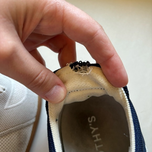 Rothy’s Men’s The RS01 Washable Sneaker White Blue Hudson - Picture 11 of 11